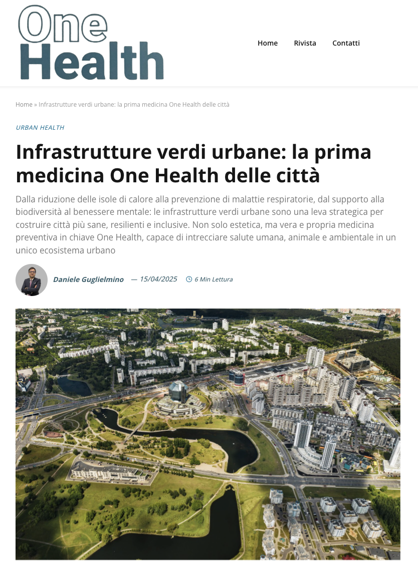 ONE HEALTH: Infrastrutture verdi urbane 