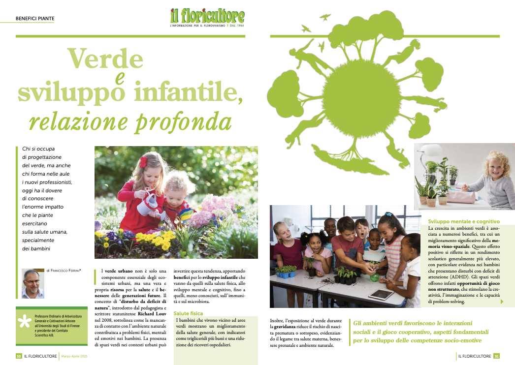 IL FLORICULTORE: Verde e sviluppo infantile